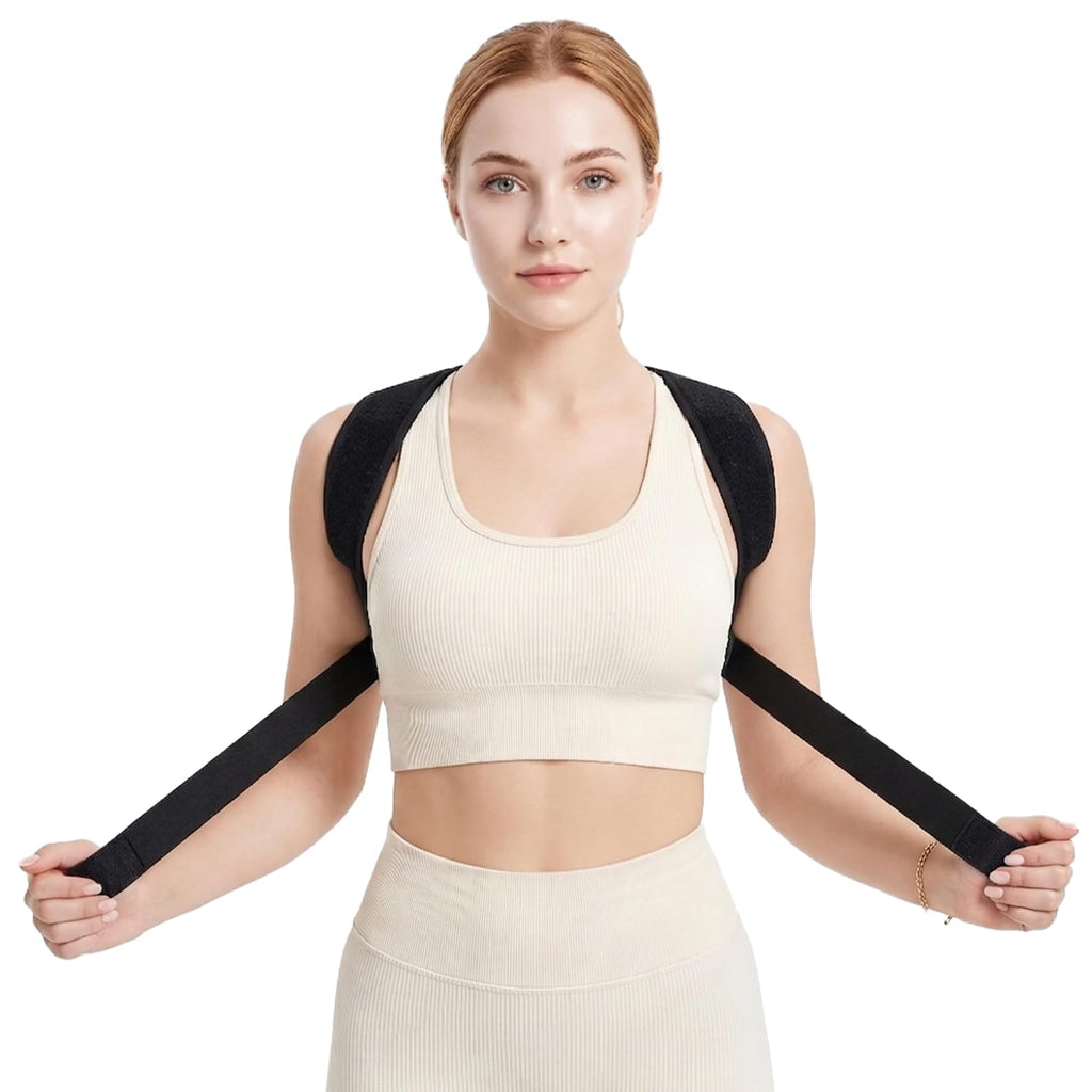 Upper Back Brace Posture Corrector for Women and Men, Adjustable Upper & Mid Back Support, Breathable Back Straightener for Neck, Shoulder & Clavicle Pain Relief